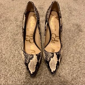 Sam Edelman snake skin print stilettos